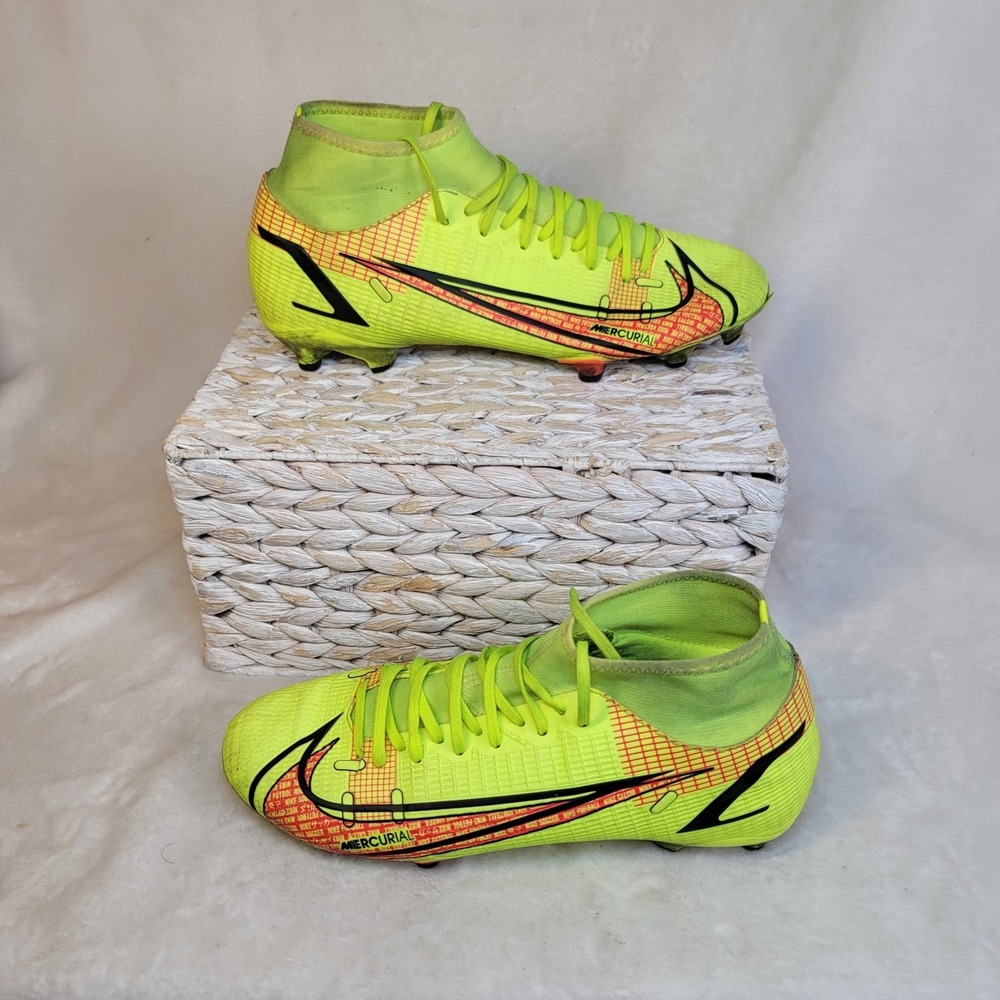 Nike Mercurial Superfly 8 Academy FG/MG Volt Soccer Cleats Size 9.5 CV0843 760
